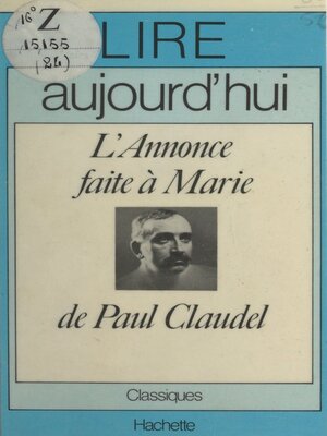 cover image of L'annonce faite à Marie, de Paul Claudel